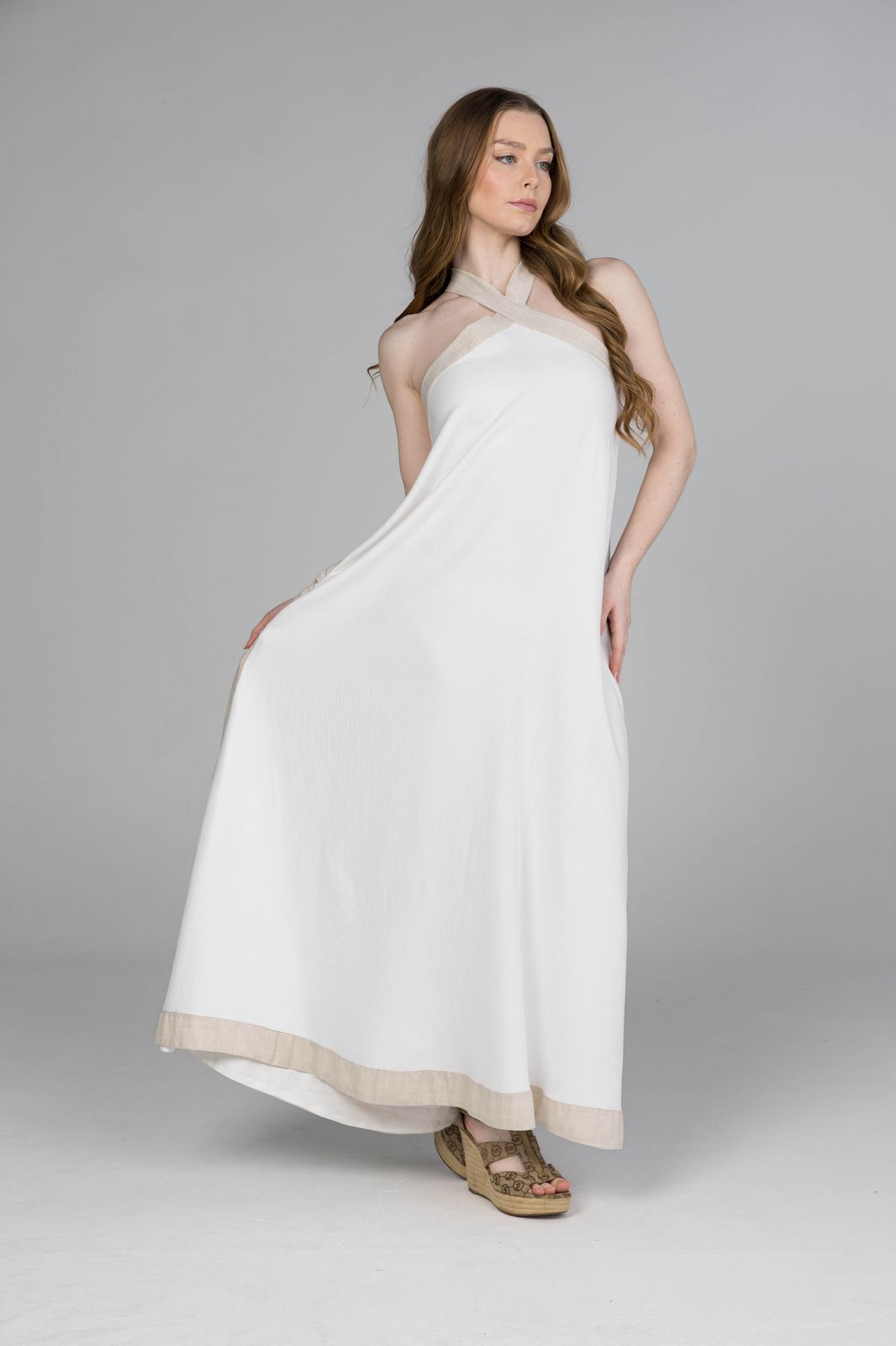 Cross Front Maxi Dress