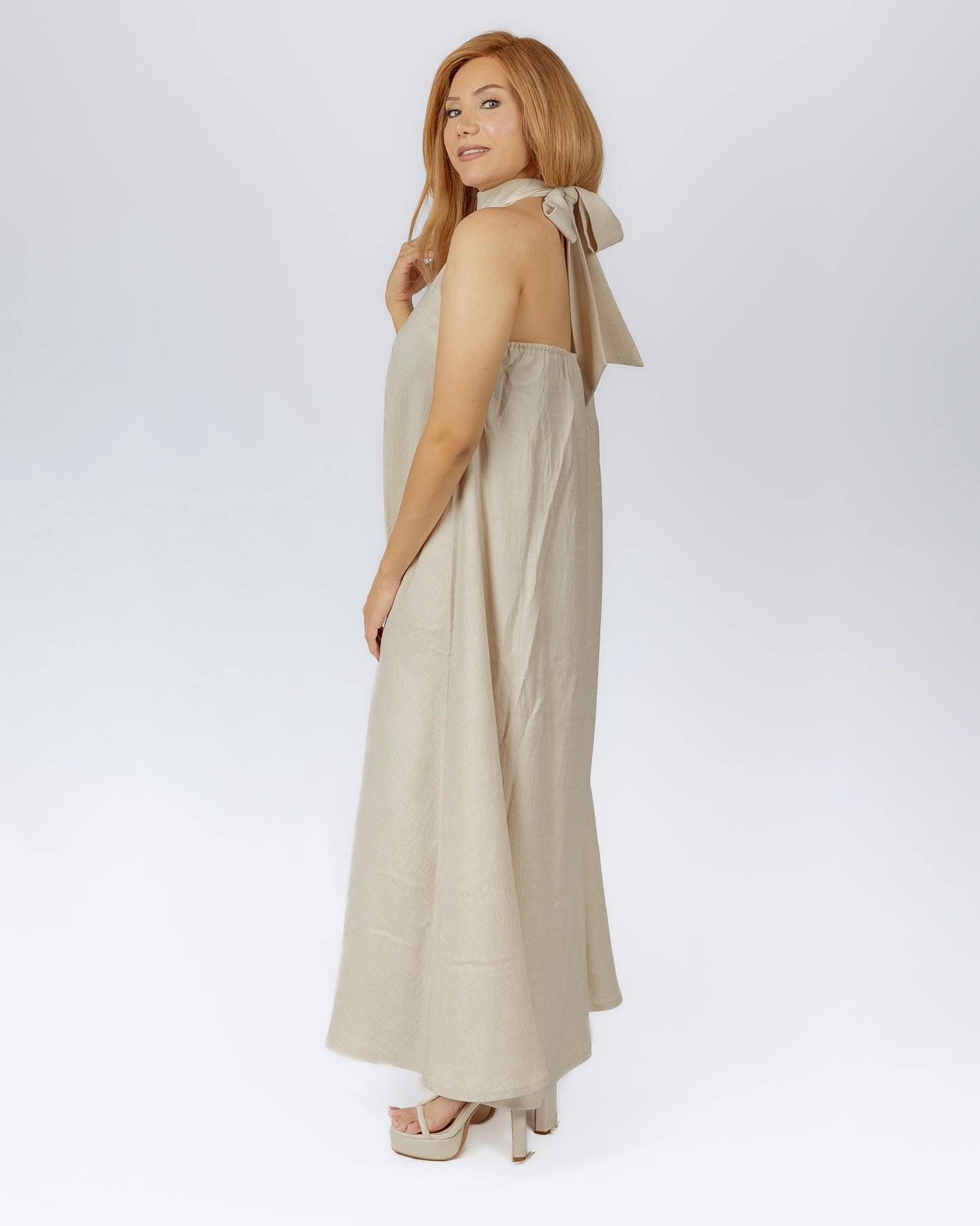 Neck Bow Dress
