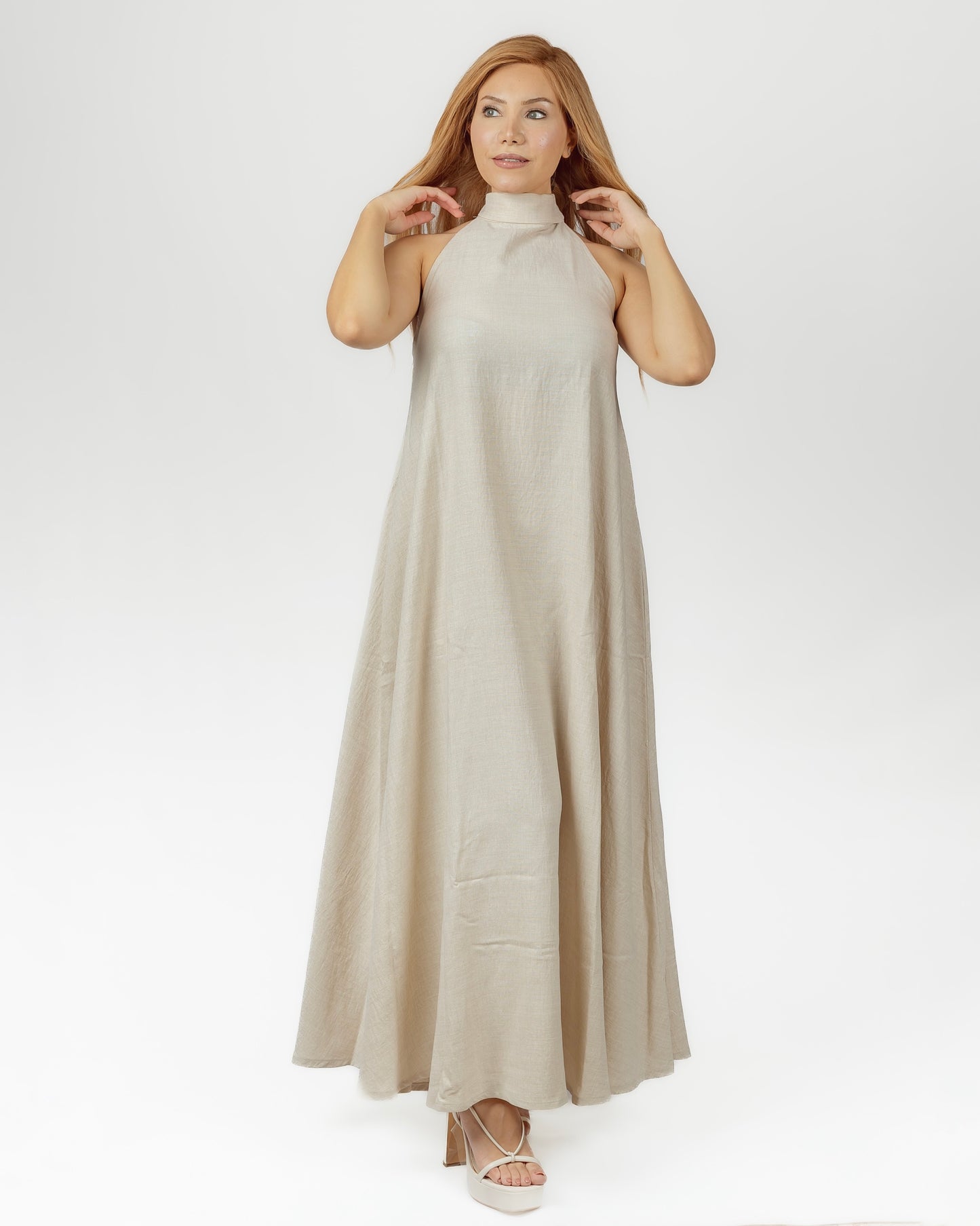 Neck Bow Dress